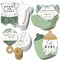 Big Dot of Happiness Boho Botanical Baby - 4 Greenery Baby Shower Games - 10 Cards Each - Gamerific Bundle